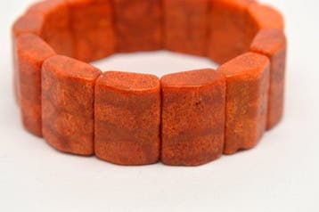 Koraal - Red Coral - 43,8g - Armband, Verzamelen