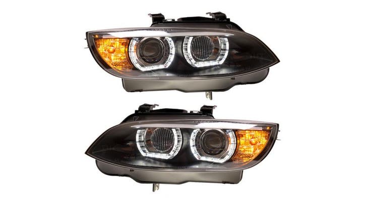 Angel Eyes Wit DTM Style Koplampen BMW 3 Serie E92 E93 B1839, Auto-onderdelen, Verlichting, Nieuw, BMW