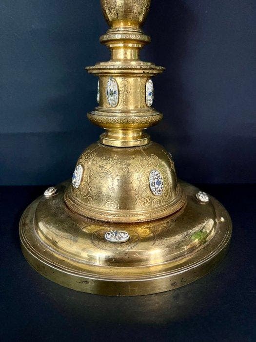 Monstrans - Verguld brons - 1650-1700 - Ostensoir Baroque, Antiek en Kunst, Kunst | Niet-Westerse kunst