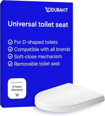 Toiletbril D-Vorm Soft-Close Wit - Nu 46% korting voor je..., Bricolage & Construction, Verzenden, Toilet