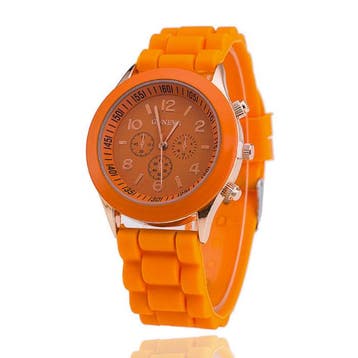 Jelly Horloge voor Dames - Kwarts Uurwerk Silicoon Bandje, Verzenden