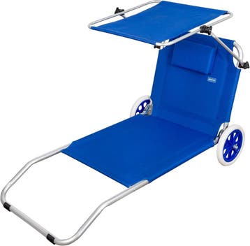 Strandstoel/Trolley 117cm: Tweede kansje, OP = OP, Verzenden