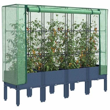 vidaXL Plantenbak verhoogd met kashoes 160x40x140 cm, Verzenden