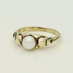 Sans prix de réserve - Bague - 14 carats Or jaune - Perle