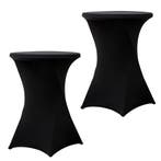 Set Van 2 Stuks! Statafelrok Zwart 80 CM Alora Tafelrok Voor, Nieuw, Alora