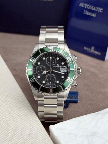 Revue Thommen - Chronograph Diver Automatic Date Green/Black