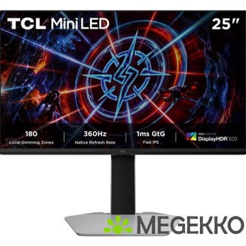TCL 25P2A Pro 360Hz Mini LED Gaming Monitor, Verzenden