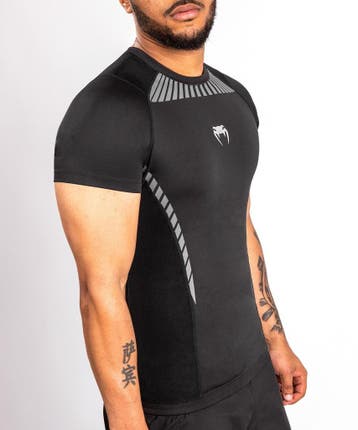 Venum Jaws 2.0 Rash Guard S/S Zwart Grijs, Verzenden, Vechtsport