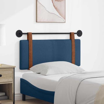 vidaXL Hangend hoofdbord Blauw Antiek PU, Verzenden, Nieuw