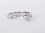 Verlovingsring - 18 karaat Witgoud - 0.96ct. tw. Diamant