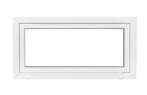 PVC kiep raam b100xh50 cm Wit, Gevelraam of Ruit, Minder dan 80 cm, 80 tot 120 cm, Nieuw