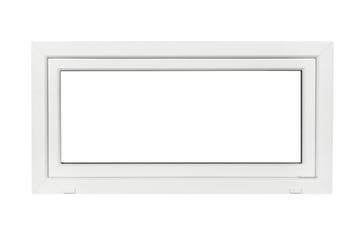 PVC kiep raam b100xh50 cm Wit, Ophalen of Verzenden, Gevelraam of Ruit