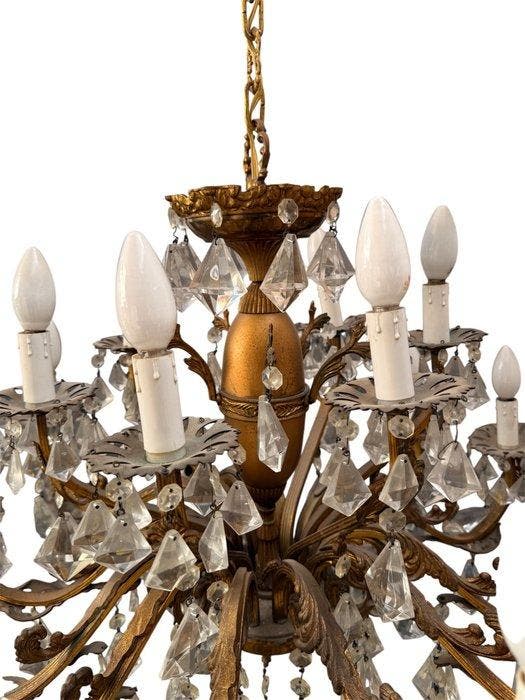 Lustre - Bronze doré - lustre en bronze, Antiquités & Art, Curiosités & Brocante