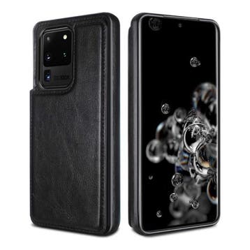 Samsung Galaxy S9 Plus Retro Leren Flip Case Portefeuille -, Verzenden, Nieuw