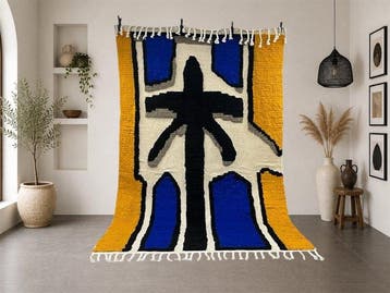 Berber, Beni Ouarain vintage – Tapis berbère en laine