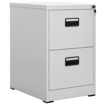 vidaXL Archiefkast 46x62x72,5 cm staal lichtgrijs, Verzenden