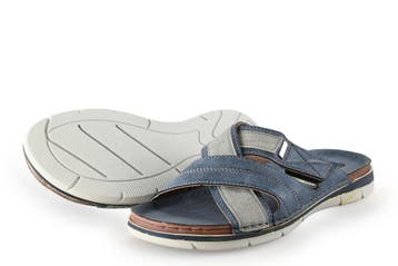 Inblu Slippers in maat 45 Blauw, Kleding | Heren, Slippers, Zo goed als nieuw, Inblu, Verzenden