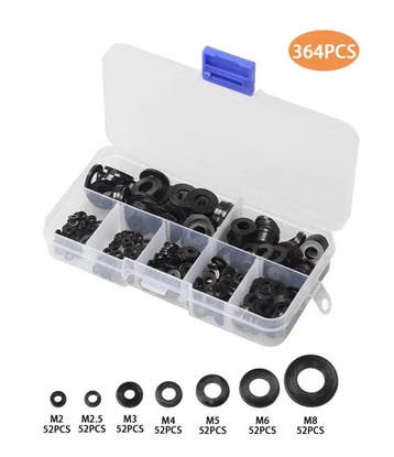 Nylon isolatie ringen set (M2–M8), 364 stuks, Verzenden, Nieuw