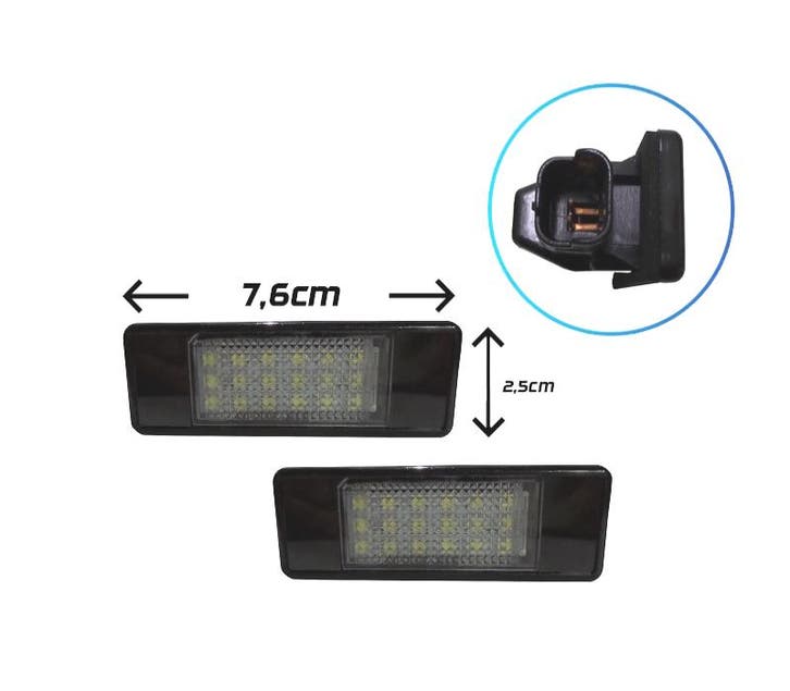 ÉCLAIRAGE PLAQUE D´IMMATRICULATION LED POUR PEUGEOT TYPE 2, Autos : Pièces & Accessoires, Éclairage, Envoi