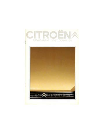 1981 CITROËN CX BROCHURE NEDERLANDS, Ophalen of Verzenden, Nieuw