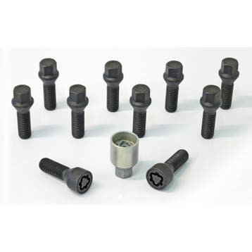 H&R Wielboutenset konisch M14x1.25 - Lengte 43mm - Zwart - 1, Auto-onderdelen, Verzenden, Nieuw