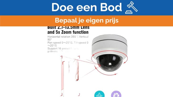 Bieden: PTZ camera AHD-CVBS 2MP resolution with 2.8-12mm le, Watersport en Boten, Navigatiemiddelen en Scheepselektronica, Ophalen of Verzenden