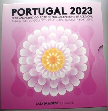 3,88 Euro,munten set 1 Cent-2 Euro 2023 Portugal Republik, Postzegels en Munten, Munten | Europa | Euromunten, Verzenden, België