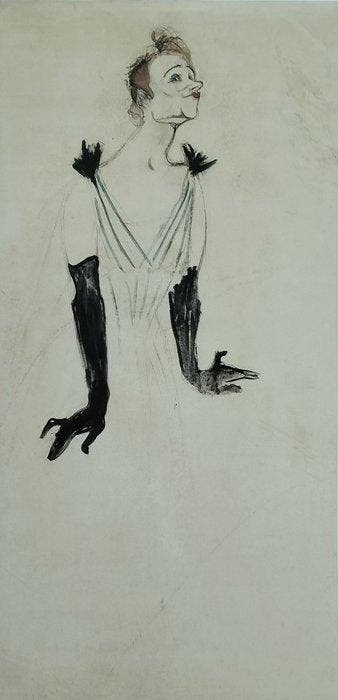 Henri de Toulouse Lautrec - La Troupe de Mlle Eglantine -