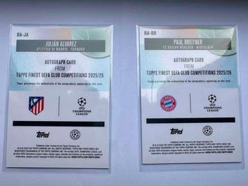 2025/26 Topps Finest UCC Paul Breitner & Julian Alvarez