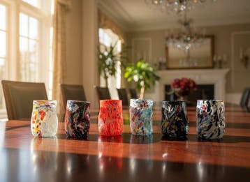 Drinkservies voor 6 (6) - Glas - Set Murano glazen, Antiek en Kunst