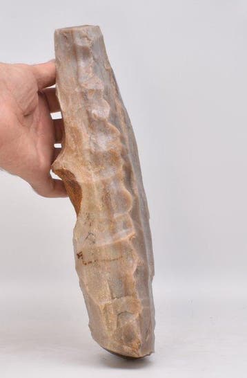 Chalcolithisch Vuursteen Museum 32 cm Prachtige bladkern uit