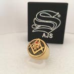 AJS Massief 3D-schedel Hoek en Passer Memento Mori, Antiek en Kunst