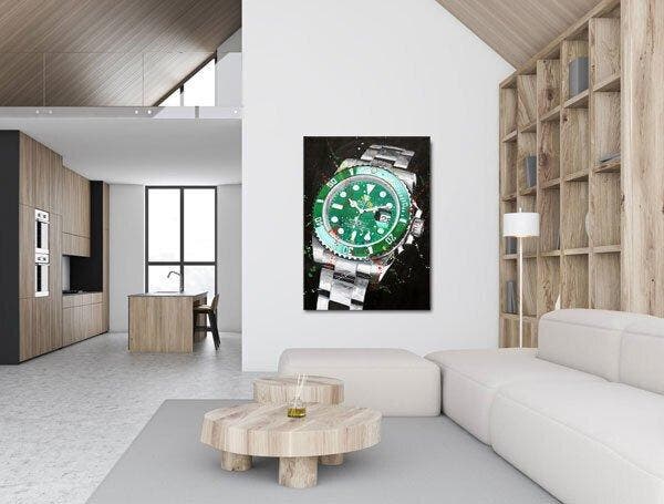 WOUW!!!! Rolex Submariner Date 116610LV Hulk by Fransman ART, Antiek en Kunst, Kunst | Tekeningen en Fotografie