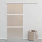 vidaXL Schuifdeur 90x212 cm ESG-glas en aluminium, Doe-het-zelf en Bouw, Verzenden, Nieuw