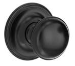 Voordeurknop Paddenstoel 70mm mat zwart