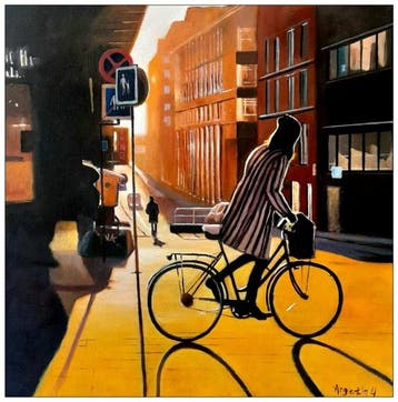 Yann Argentin (1971) - A bicyclette, Antiquités & Art