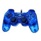 Sony PS2 Controller Dualshock 1 Transparant Blauw, Ophalen of Verzenden, Zo goed als nieuw