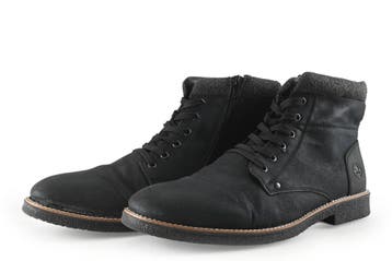 Rieker Veterboots in maat 46 Zwart, Verzenden, Zwart, Boots, Zo goed als nieuw