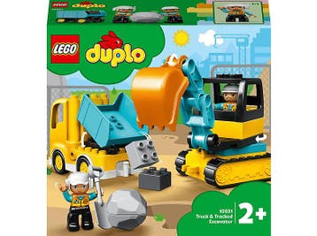 LEGO DUPLO : Truck & Graafmachine met Rupsbanden, Enfants & Bébés, Verzenden