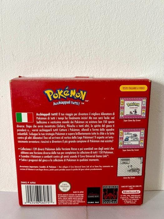 Nintendo - Gameboy Classic - Pokémon Versione Rossa (ITA, Games en Spelcomputers, Spelcomputers | Overige Accessoires