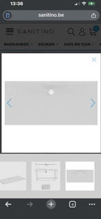 Ideal Standard Ultra Flat S - Douchebak 170x70 cm, wit K8281, Bricolage & Construction, Sanitaire, Ophalen, Douche