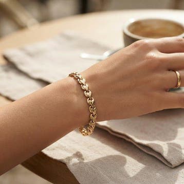 Zonder minimumprijs - Armband - 18 karaat Geel goud -, Handtassen en Accessoires, Armbanden, Nieuw