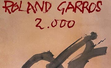 Antoni Tapies - Originalplakat - Roland Garros 2000, Antiquités & Art