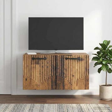 vidaXL Wandmontage TV-kast Oud hout 59,5 x 31 x 30 cm, Verzenden, Nieuw