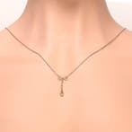 Halsketting - 18 karaat Geel goud, Witgoud - Diamant -, Handtassen en Accessoires, Kettingen, Nieuw
