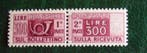 Italiaanse Republiek - Postale pakketten Serie cpl 2107b