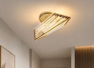 Applique murale - Cristal, Laiton