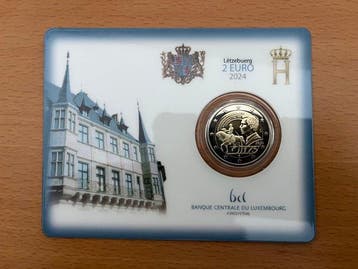Luxemburg. 2 Euro 2024 Bon pour 1 Franc + Guillaume II