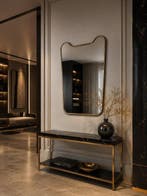 Gio Ponti, attributed to - Miroir - Laiton, Bois, miroir, Maison & Meubles