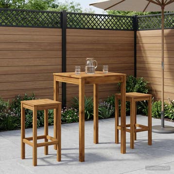 vidaXL Tuin Bar Tafel Naturel 70 x 68,5 x 105 cm Massief, Verzenden